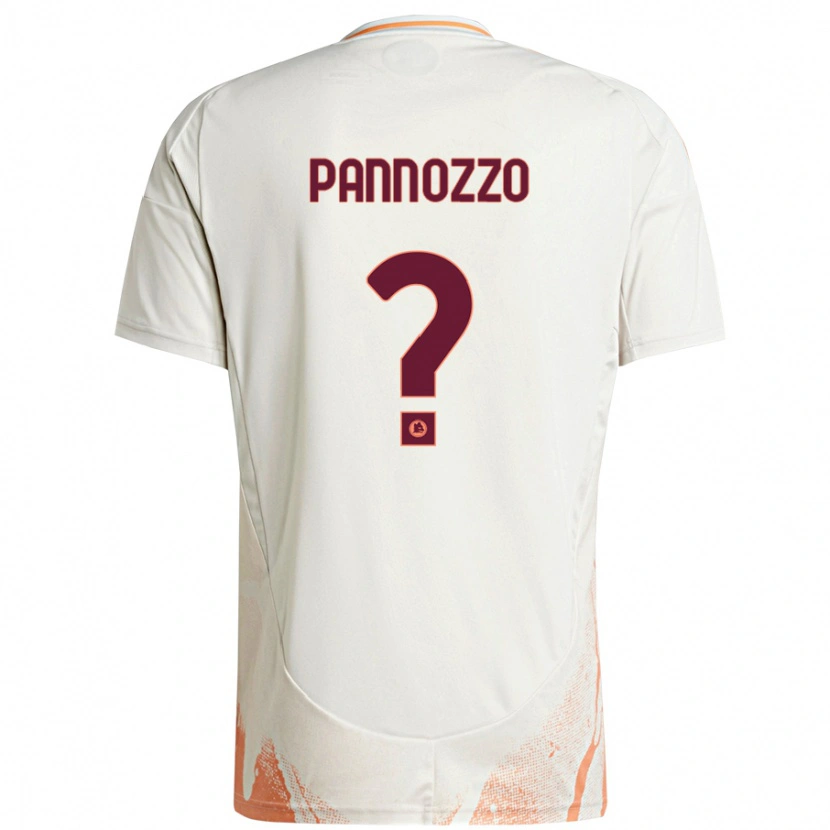 Danxen Kid Nicolò Pannozzo #0 Cream White Orange Away Jersey 2024/25 T-Shirt