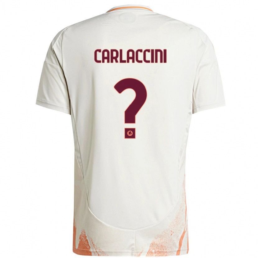 Danxen Kid Samuele Carlaccini #0 Cream White Orange Away Jersey 2024/25 T-Shirt