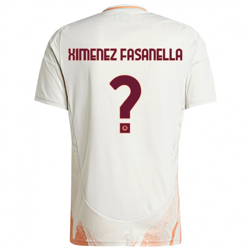 Danxen Kid Rafael Ximenez Fasanella #0 Cream White Orange Away Jersey 2024/25 T-Shirt