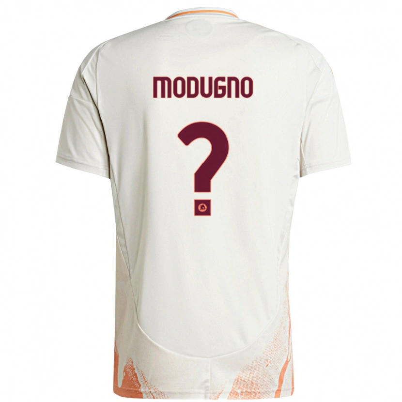 Danxen Kid Emanuele Modugno #0 Cream White Orange Away Jersey 2024/25 T-Shirt