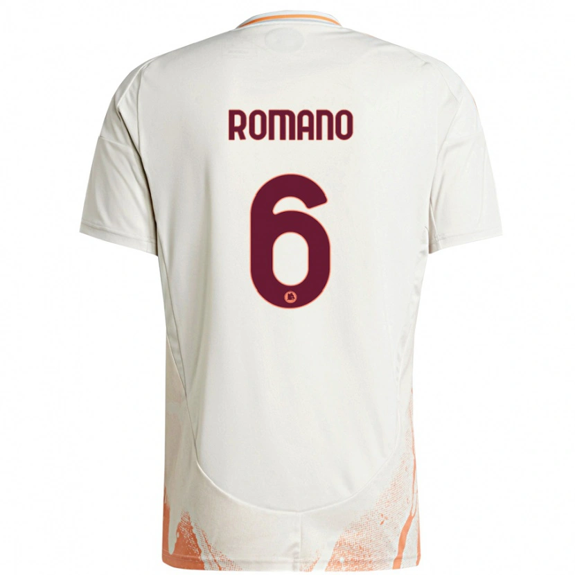 Danxen Kid Alessandro Romano #6 Cream White Orange Away Jersey 2024/25 T-Shirt