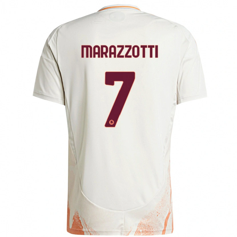 Danxen Kid Fabrizio Marazzotti #7 Cream White Orange Away Jersey 2024/25 T-Shirt