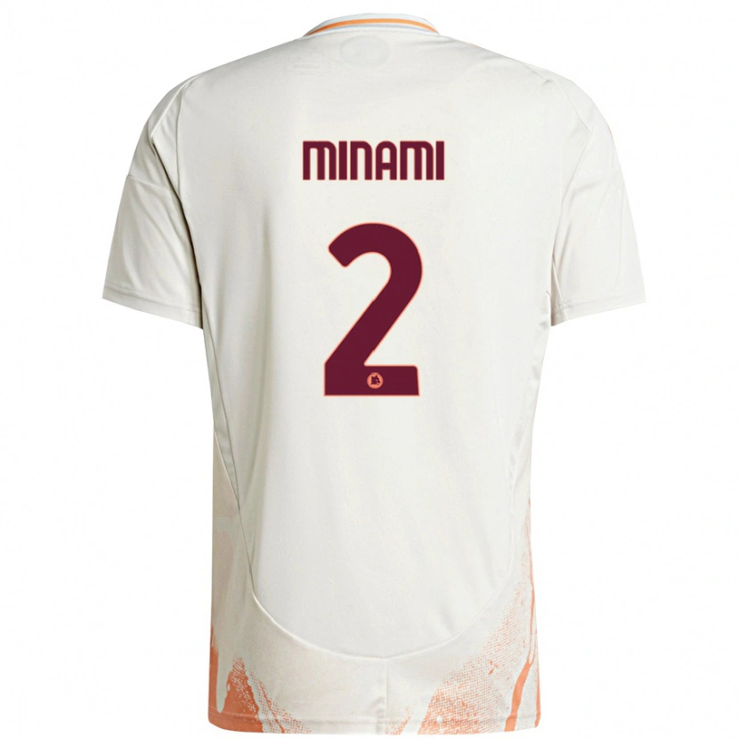 Danxen Kid Moeka Minami #2 Cream White Orange Away Jersey 2024/25 T-Shirt