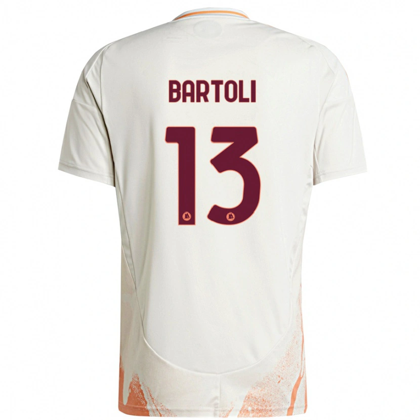 Danxen Kid Elisa Bartoli #13 Cream White Orange Away Jersey 2024/25 T-Shirt