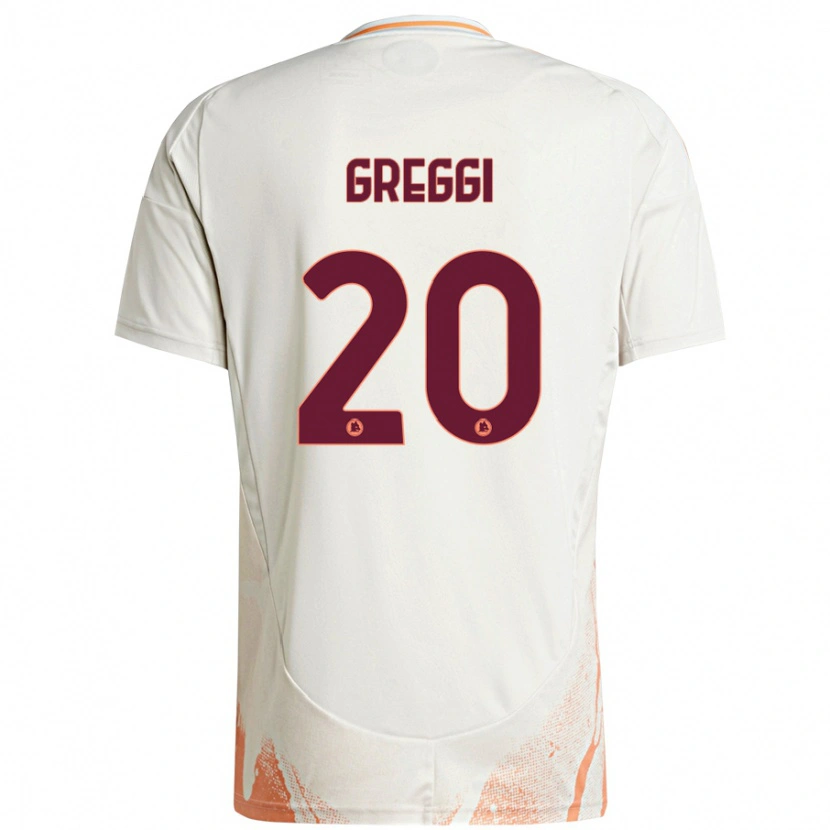 Danxen Kid Giada Greggi #20 Cream White Orange Away Jersey 2024/25 T-Shirt