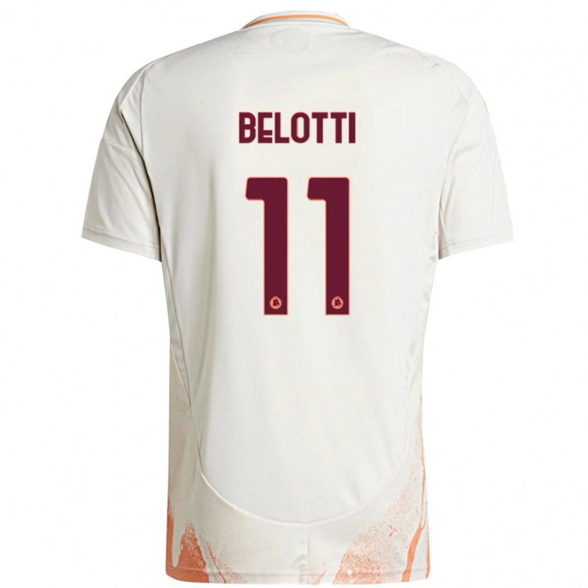 Danxen Kid Andrea Belotti #11 Cream White Orange Away Jersey 2024/25 T-Shirt