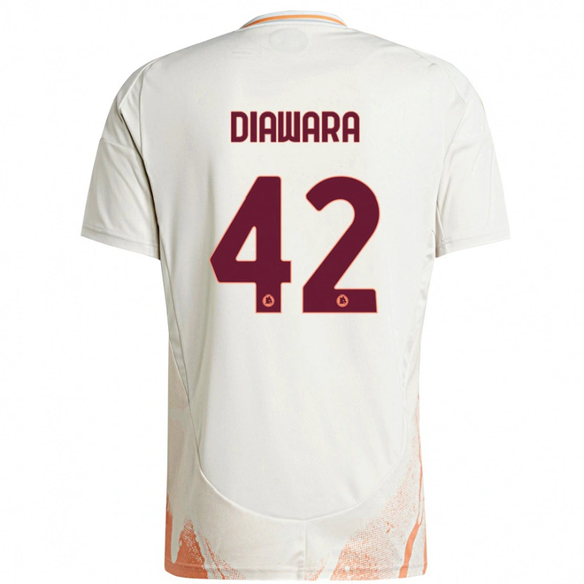 Danxen Kid Amadou Diawara #42 Cream White Orange Away Jersey 2024/25 T-Shirt