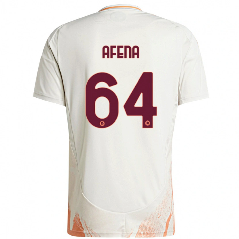 Danxen Kid Felix Afena-Gyan #64 Cream White Orange Away Jersey 2024/25 T-Shirt