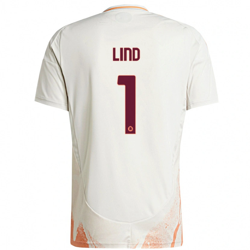 Danxen Kid Emma Lind #1 Cream White Orange Away Jersey 2024/25 T-Shirt