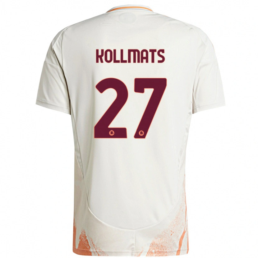 Danxen Kid Beata Kollmats #27 Cream White Orange Away Jersey 2024/25 T-Shirt