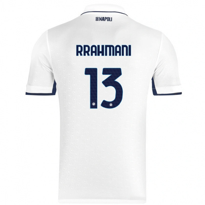 Danxen Kid Amir Rrahmani #13 White Royal Blue Away Jersey 2024/25 T-Shirt