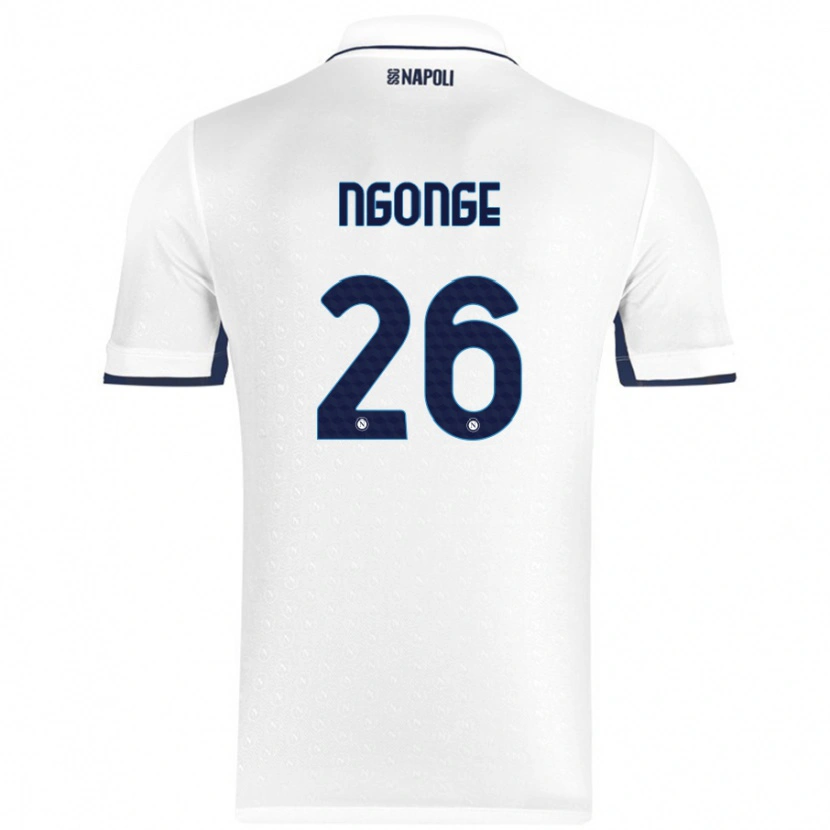 Danxen Kid Cyril Ngonge #26 White Royal Blue Away Jersey 2024/25 T-Shirt