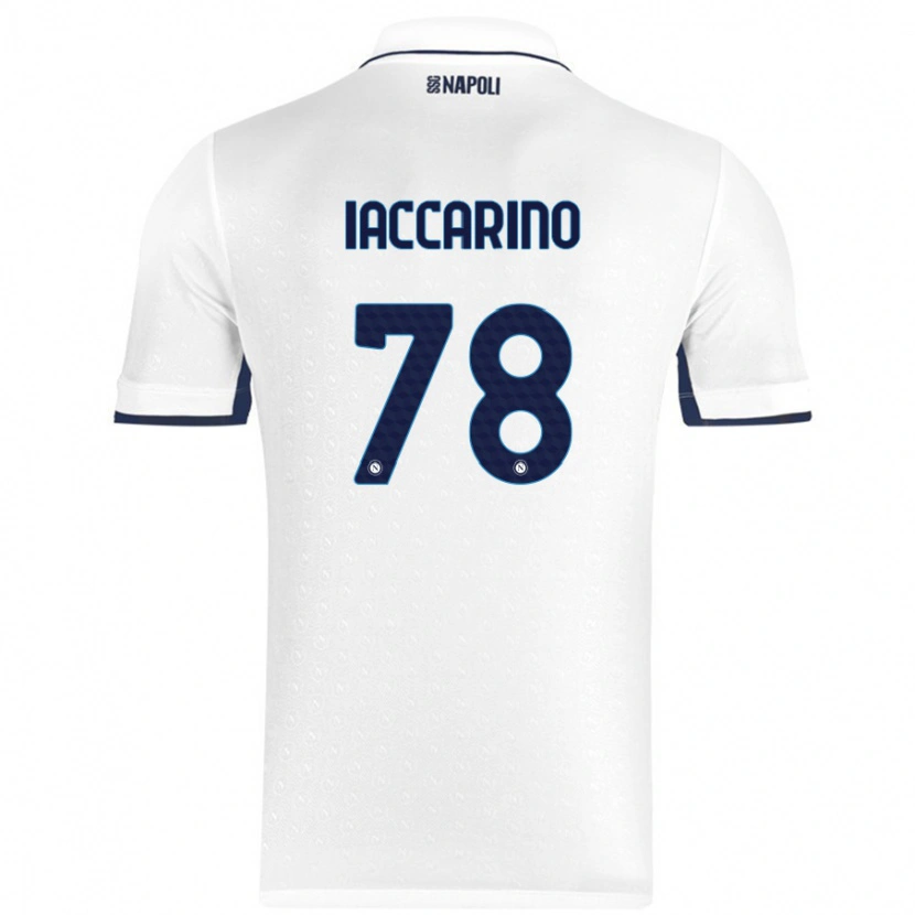 Danxen Kid Gennaro Iaccarino #78 White Royal Blue Away Jersey 2024/25 T-Shirt