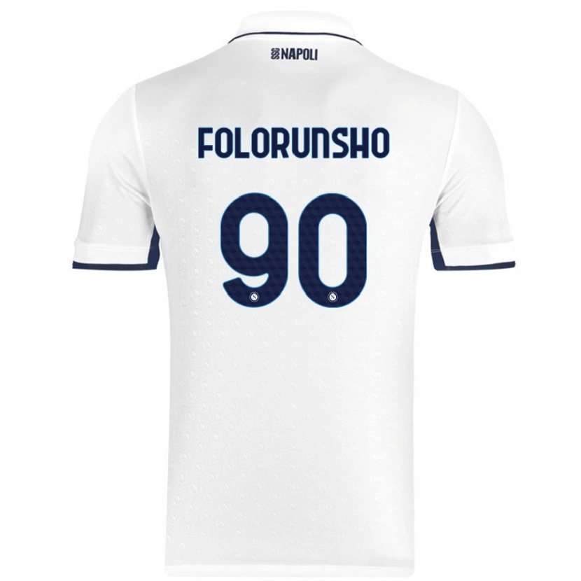 Danxen Kid Michael Folorunsho #90 White Royal Blue Away Jersey 2024/25 T-Shirt