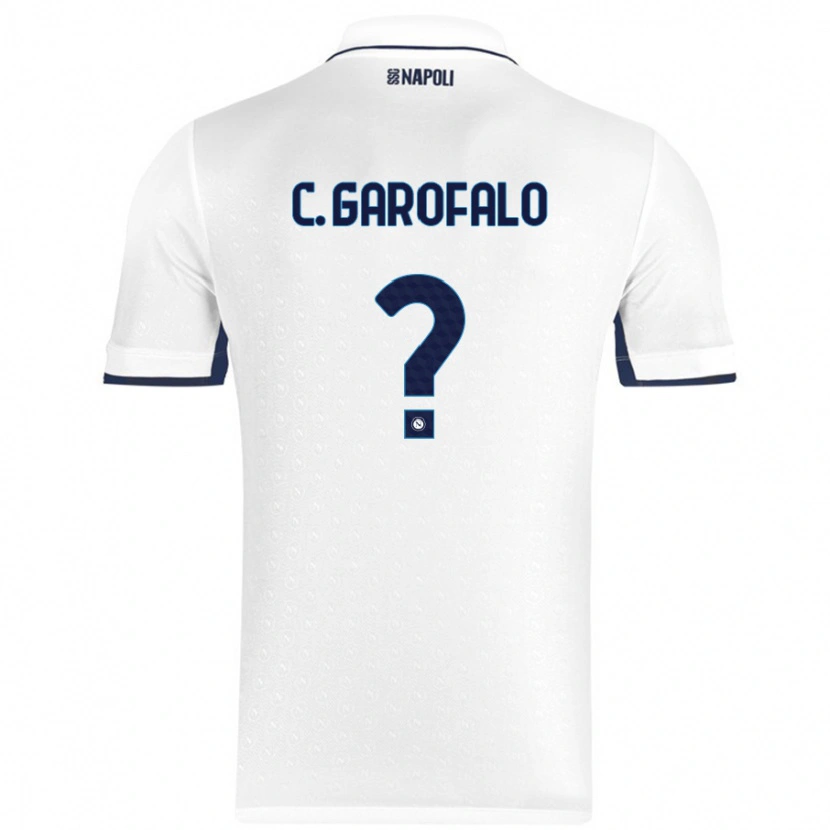 Danxen Kid Christian Garofalo #0 White Royal Blue Away Jersey 2024/25 T-Shirt