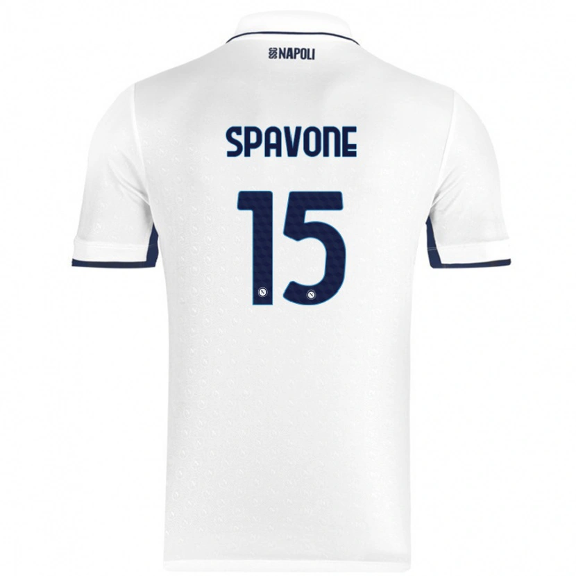 Danxen Kid Alessandro Spavone #15 White Royal Blue Away Jersey 2024/25 T-Shirt