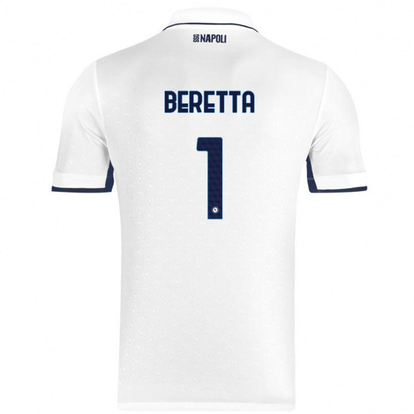 Danxen Kid Beatrice Beretta #1 White Royal Blue Away Jersey 2024/25 T-Shirt