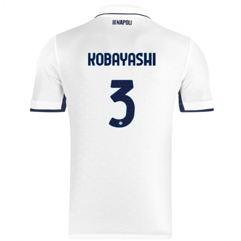 Danxen Kid Miharu Kobayashi #3 White Royal Blue Away Jersey 2024/25 T-Shirt