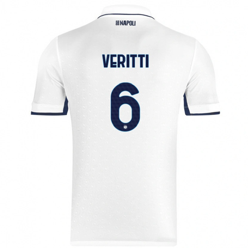 Danxen Kid Federica Veritti #6 White Royal Blue Away Jersey 2024/25 T-Shirt