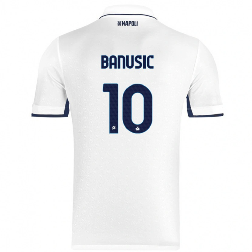 Danxen Kid Marija Banušić #10 White Royal Blue Away Jersey 2024/25 T-Shirt