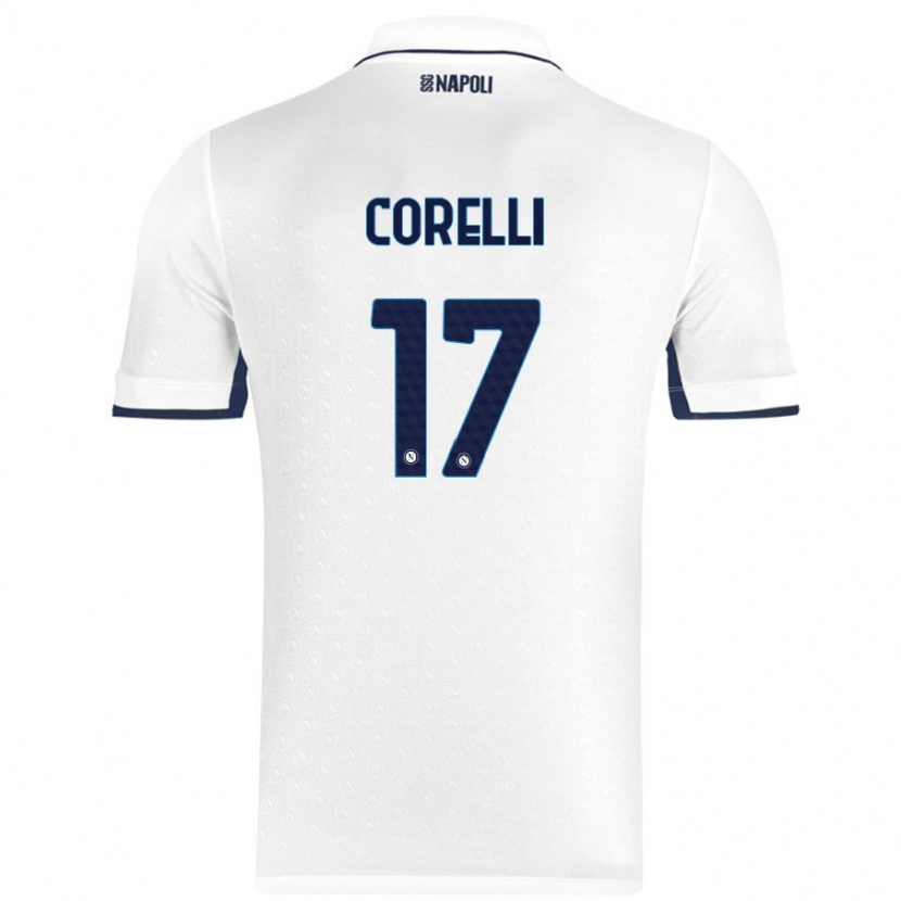 Danxen Kid Alice Corelli #17 White Royal Blue Away Jersey 2024/25 T-Shirt