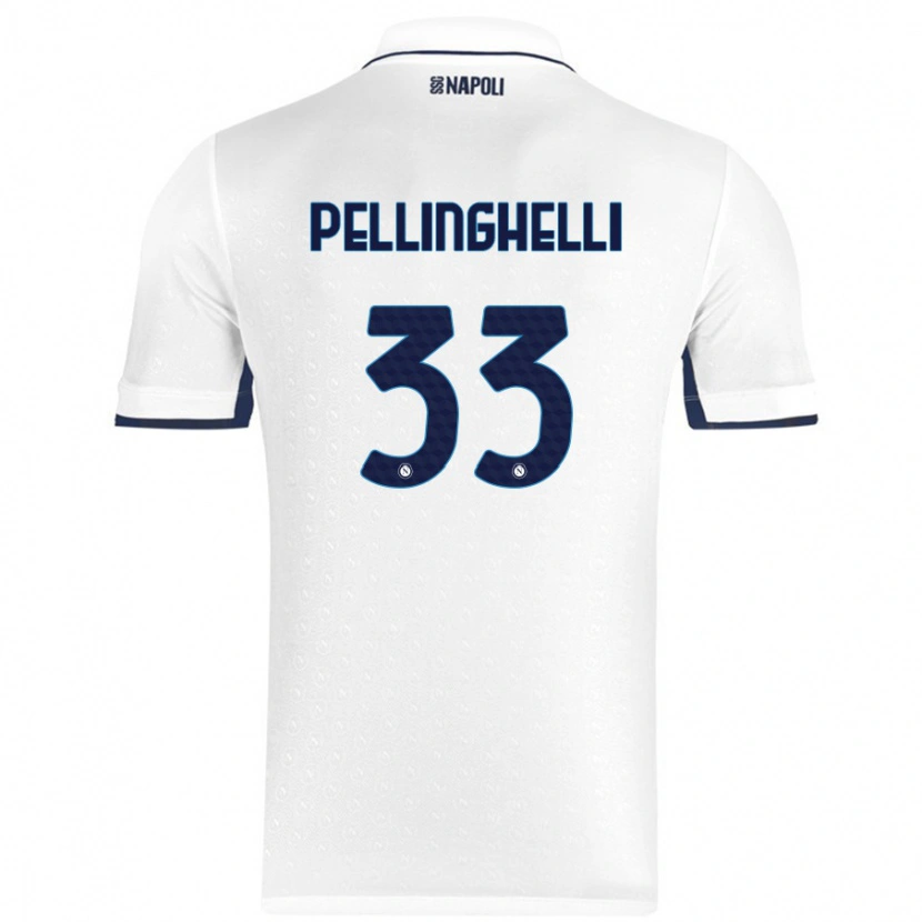 Danxen Kid Alice Pellinghelli #33 White Royal Blue Away Jersey 2024/25 T-Shirt