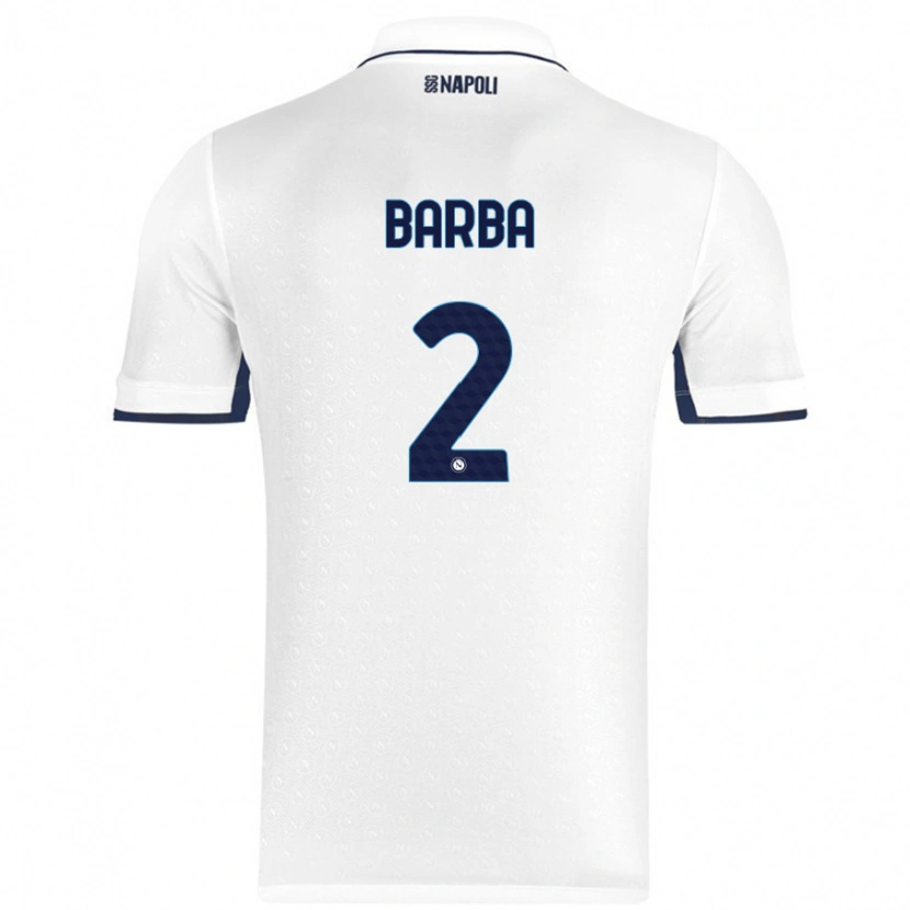 Danxen Kid Benedetto Barba #2 White Royal Blue Away Jersey 2024/25 T-Shirt