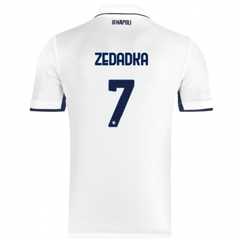 Danxen Kid Karim Zedadka #7 White Royal Blue Away Jersey 2024/25 T-Shirt