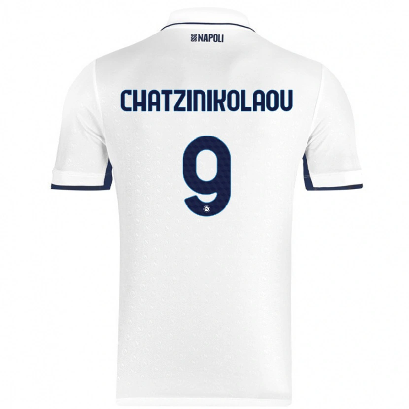 Danxen Kid Despoina Chatzinikolaou #9 White Royal Blue Away Jersey 2024/25 T-Shirt