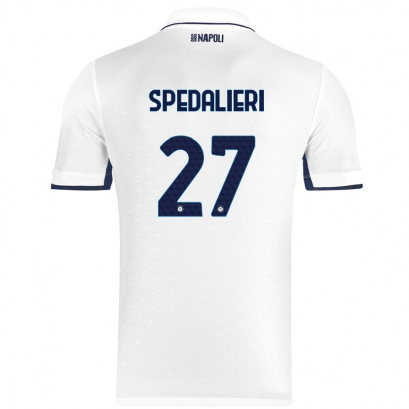 Danxen Kid Johnatan Andrea Spedalieri #27 White Royal Blue Away Jersey 2024/25 T-Shirt