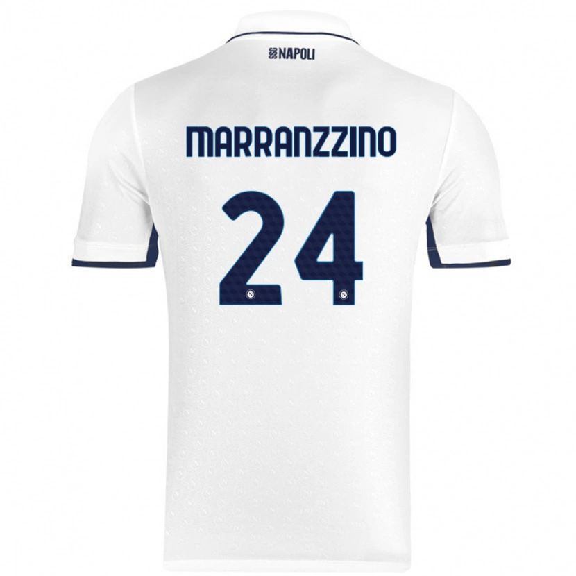 Danxen Kid Pasquale Marranzzino #24 White Royal Blue Away Jersey 2024/25 T-Shirt