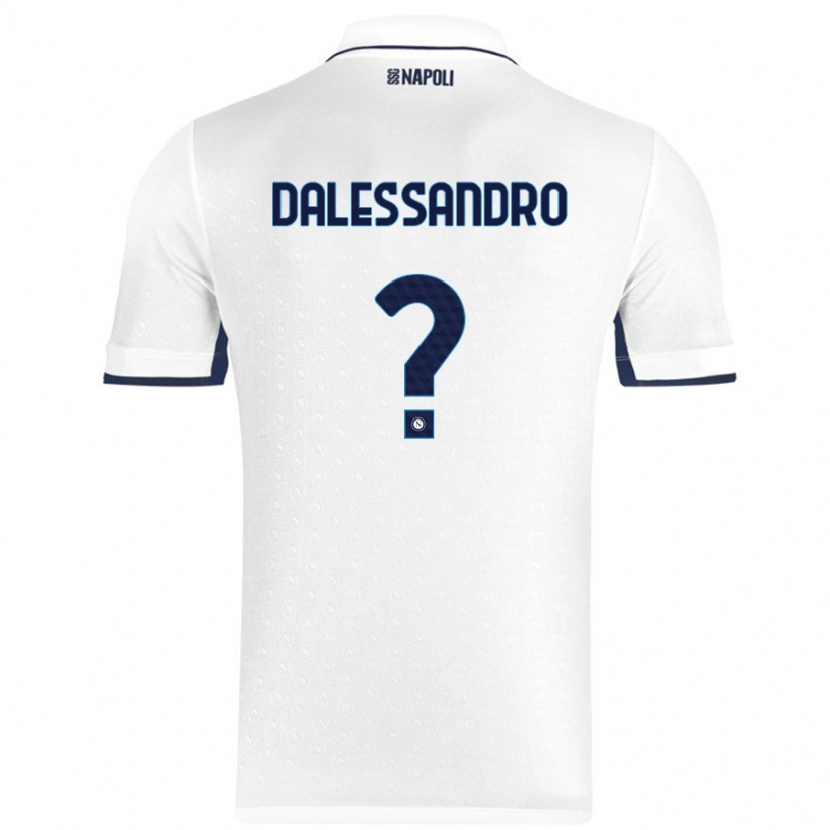 Danxen Kid Nicola Dalessandro #0 White Royal Blue Away Jersey 2024/25 T-Shirt