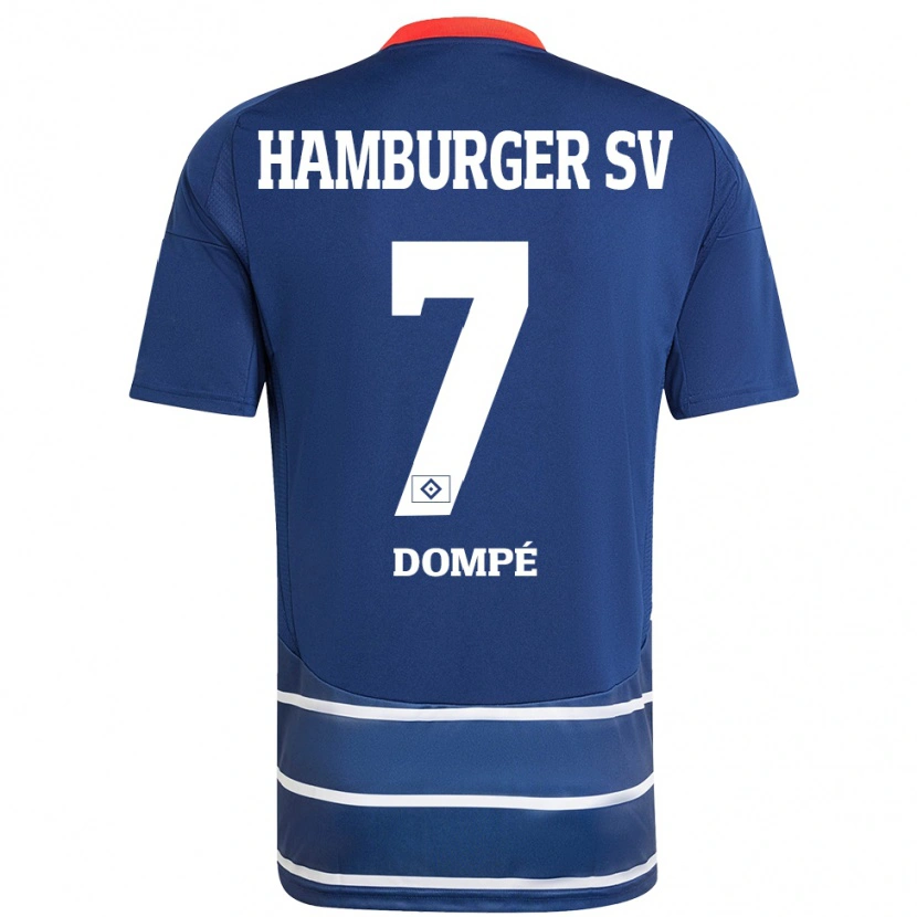 Danxen Kid Jean-Luc Dompé #7 Dark Blue Away Jersey 2024/25 T-Shirt