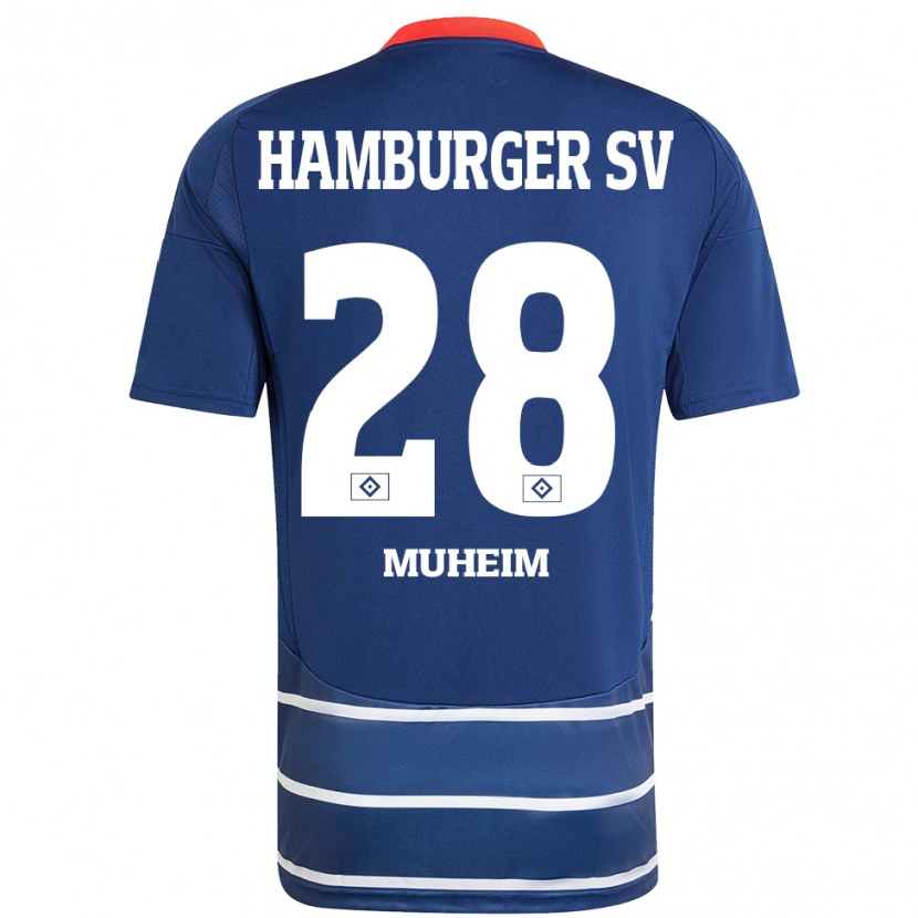 Danxen Kid Miro Muheim #28 Dark Blue Away Jersey 2024/25 T-Shirt