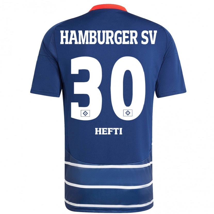 Danxen Kid Silvan Hefti #30 Dark Blue Away Jersey 2024/25 T-Shirt