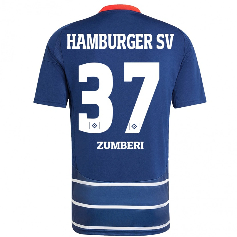 Danxen Kid Valon Zumberi #37 Dark Blue Away Jersey 2024/25 T-Shirt