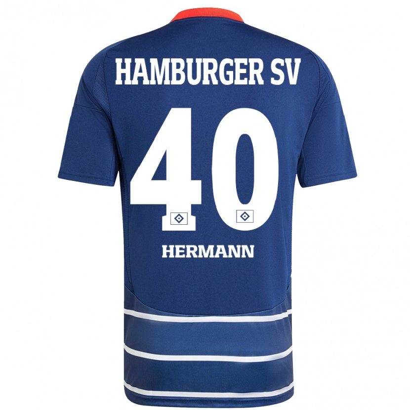 Danxen Kid Hannes Hermann #40 Dark Blue Away Jersey 2024/25 T-Shirt