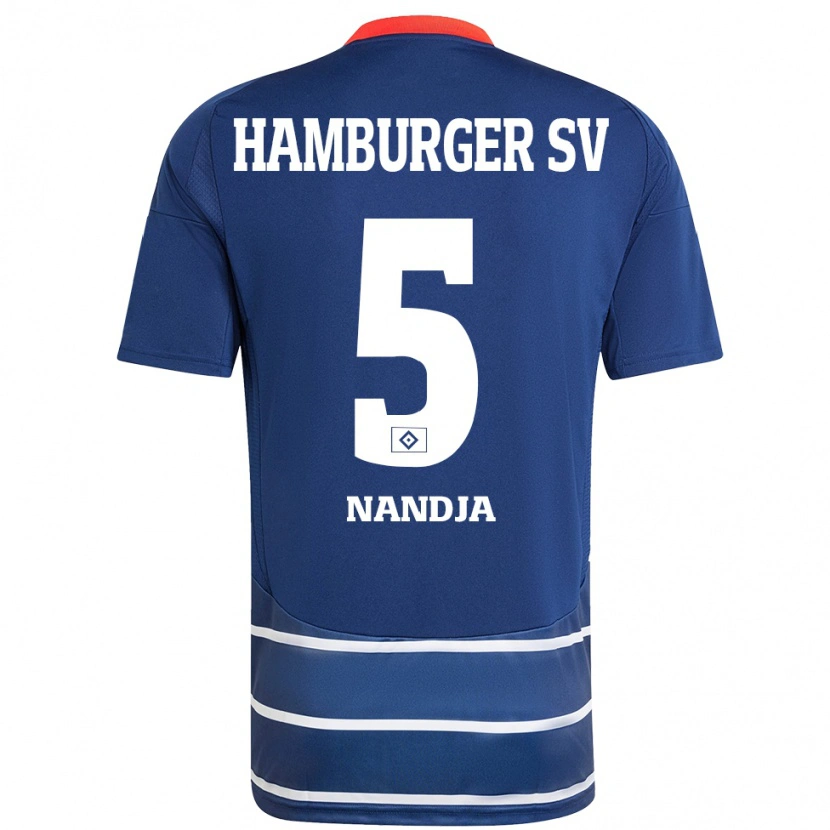 Danxen Kid Shafiq Nandja #5 Dark Blue Away Jersey 2024/25 T-Shirt