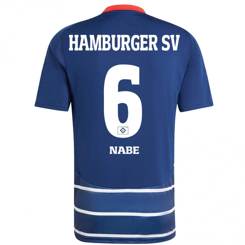 Danxen Kid Jamal Nabe #6 Dark Blue Away Jersey 2024/25 T-Shirt