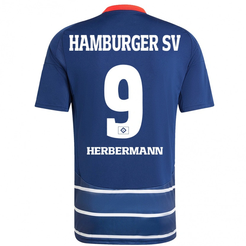 Danxen Kid Kevin Herbermann #9 Dark Blue Away Jersey 2024/25 T-Shirt