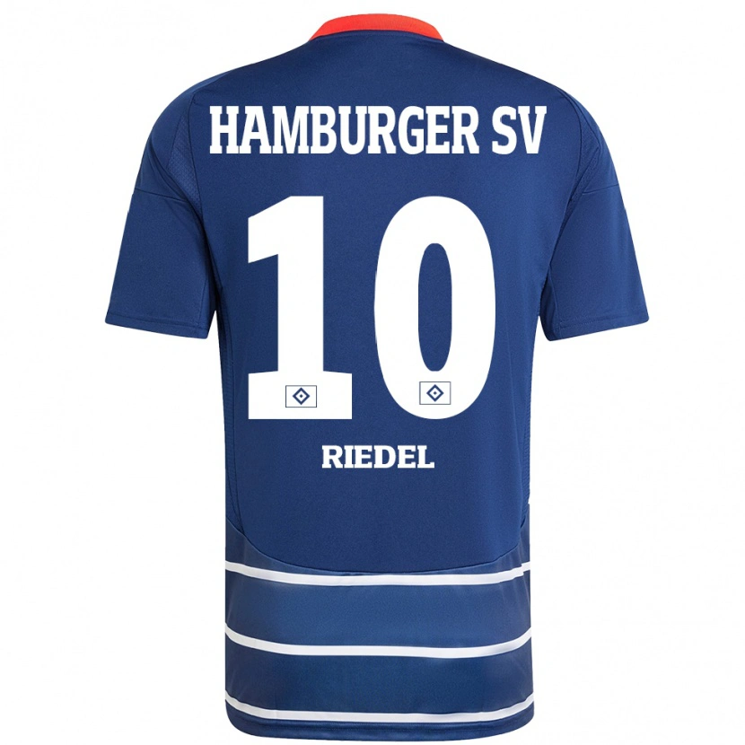 Danxen Kid Arnaud Riedel #10 Dark Blue Away Jersey 2024/25 T-Shirt