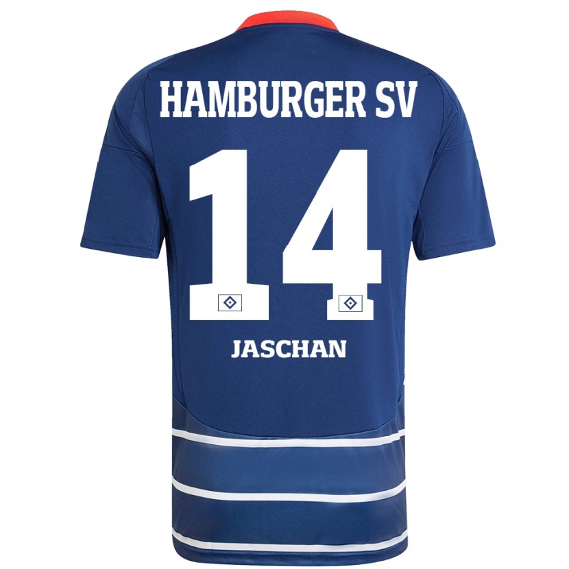 Danxen Kid Endrik Jaschan #14 Dark Blue Away Jersey 2024/25 T-Shirt