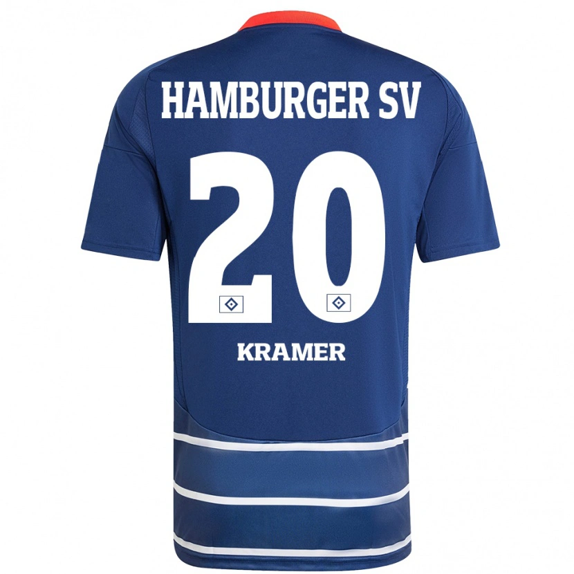 Danxen Kid Timon Kramer #20 Dark Blue Away Jersey 2024/25 T-Shirt