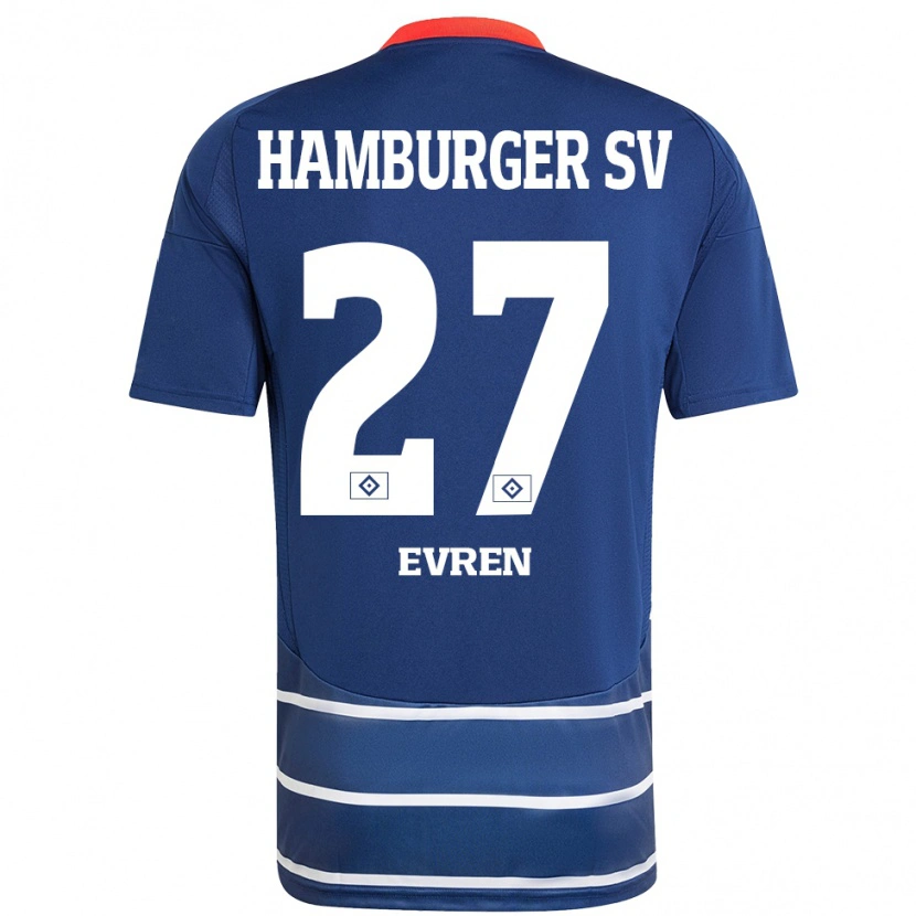 Danxen Kid Batuhan Evren #27 Dark Blue Away Jersey 2024/25 T-Shirt