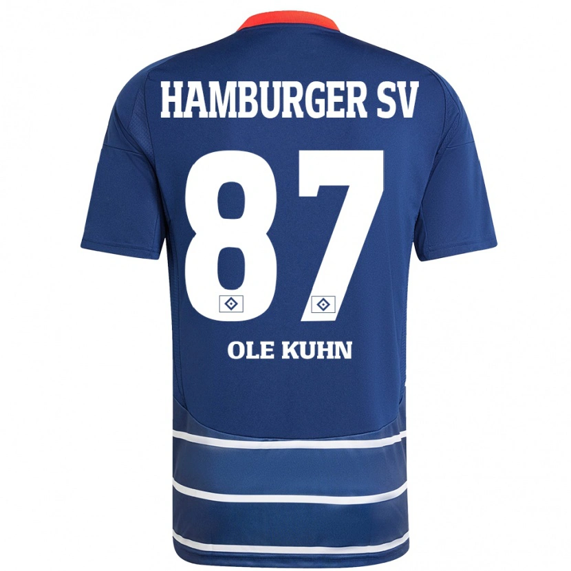 Danxen Kid Niklas Ole Kühn #87 Dark Blue Away Jersey 2024/25 T-Shirt