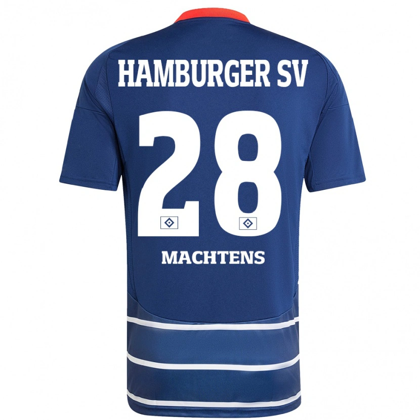 Danxen Kid Pauline Machtens #28 Dark Blue Away Jersey 2024/25 T-Shirt