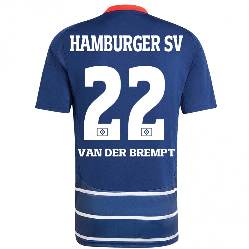 Danxen Kid Ignace Van Der Brempt #22 Dark Blue Away Jersey 2024/25 T-Shirt