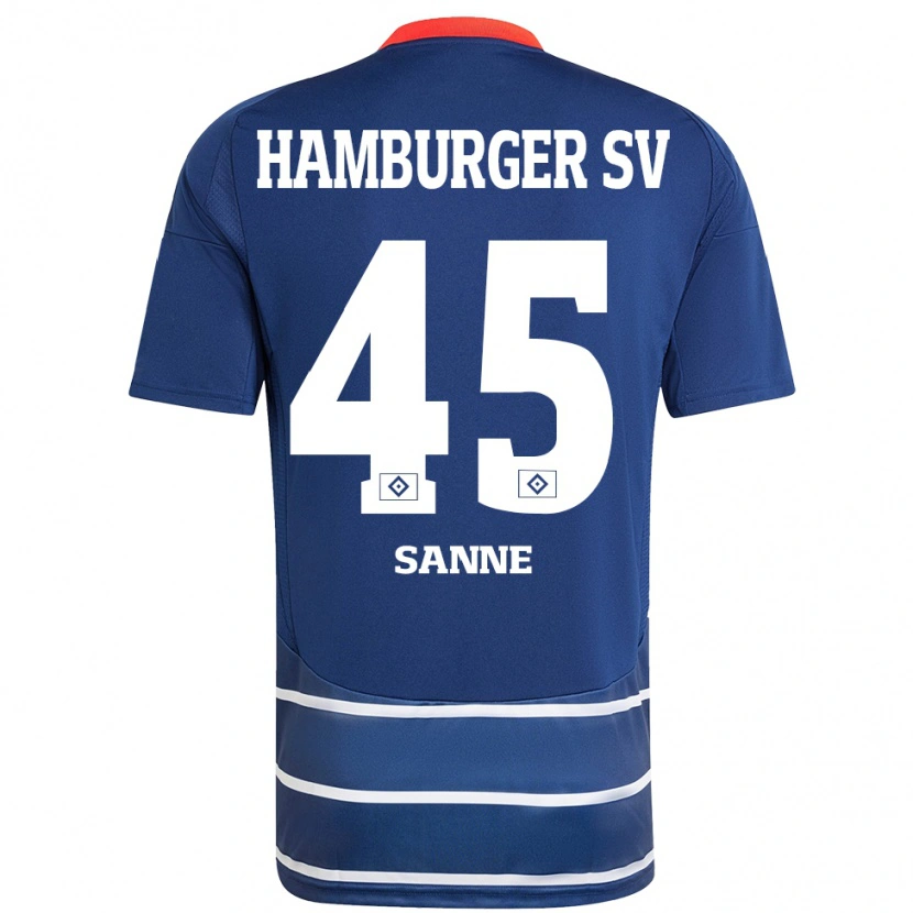 Danxen Kid Tom Sanne #45 Dark Blue Away Jersey 2024/25 T-Shirt