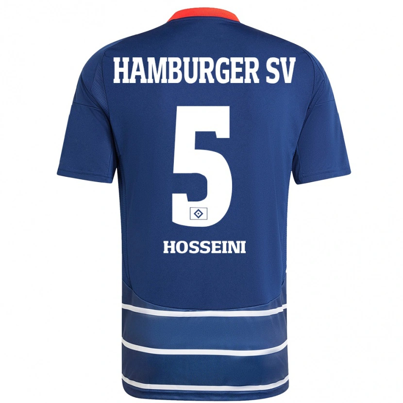 Danxen Kid Reza Hosseini #5 Dark Blue Away Jersey 2024/25 T-Shirt