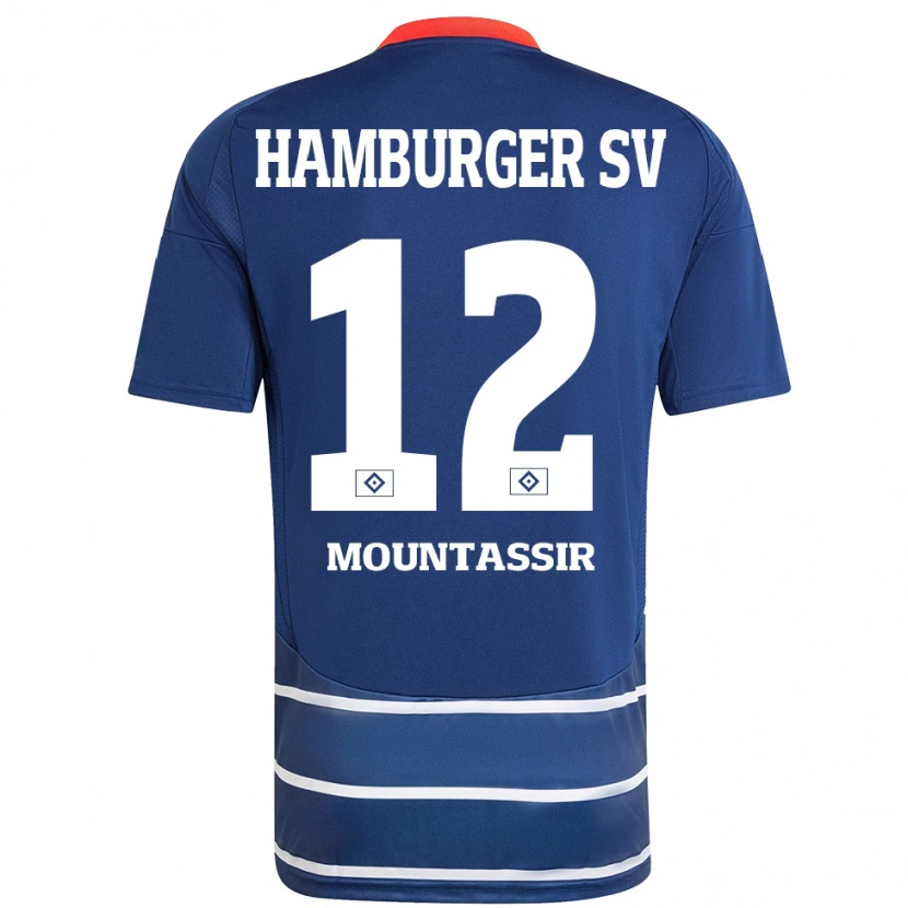 Danxen Kid Youssef Mountassir #12 Dark Blue Away Jersey 2024/25 T-Shirt